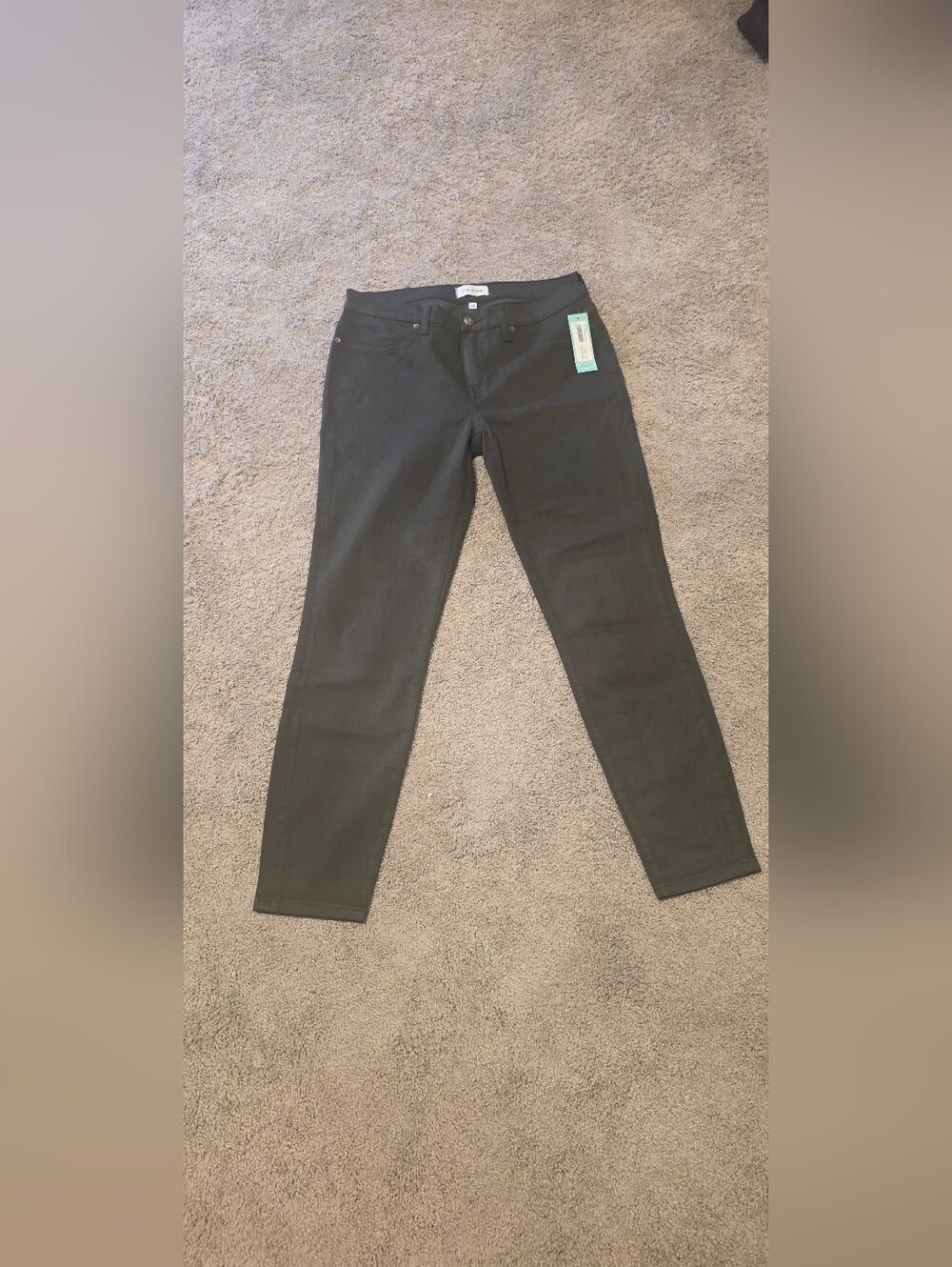 LILA RYAN Women's Dark Olive Green Jeans